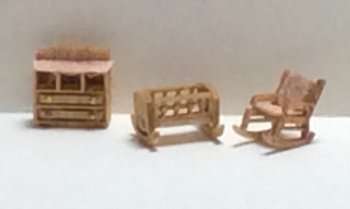 1:144th Inch Scale Furniture Kits Traditional Style Nursery