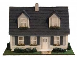 Complete Kit Quarter Inch Scale ¾ Cape Cod House