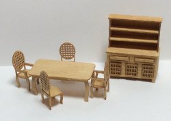 Quarter Inch Traditional Dining Room Furniture Kit