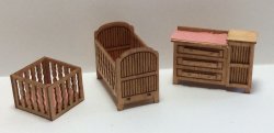 Quarter Inch Scale Country Style Nursery Furniture Kit