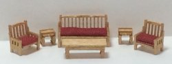1:144th Inch Scale Furniture Kits Country Style Living Room