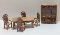Quarter Inch Scale Victorian Style Dining Room Furniture Kit