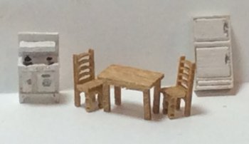 1:144th Inch Scale Furniture Kits Traditional Style Kitchen